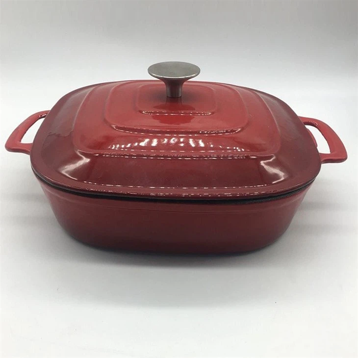Red Cast Iron Cookware Set
